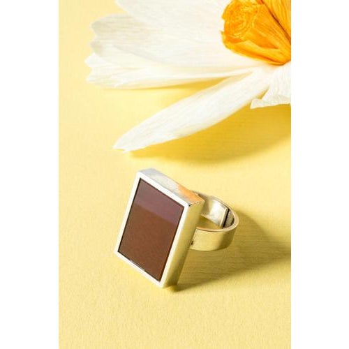 Silver and Carnelian Ring by Elis Kauppi, 1960s For Sale - Image 3 of 7