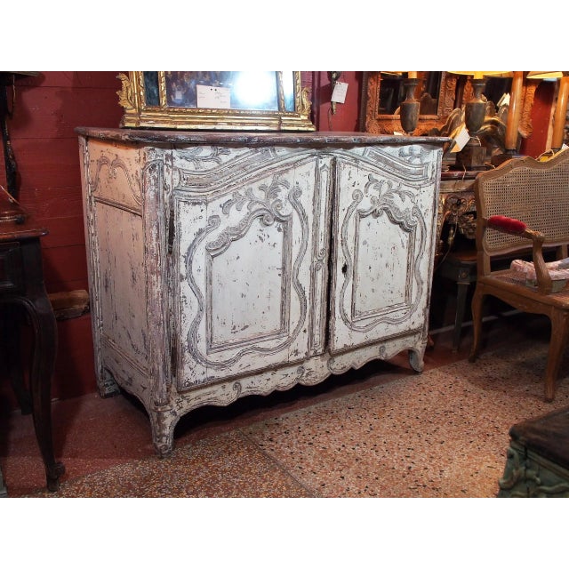 French Provincial Painted Buffet For Sale - Image 9 of 10
