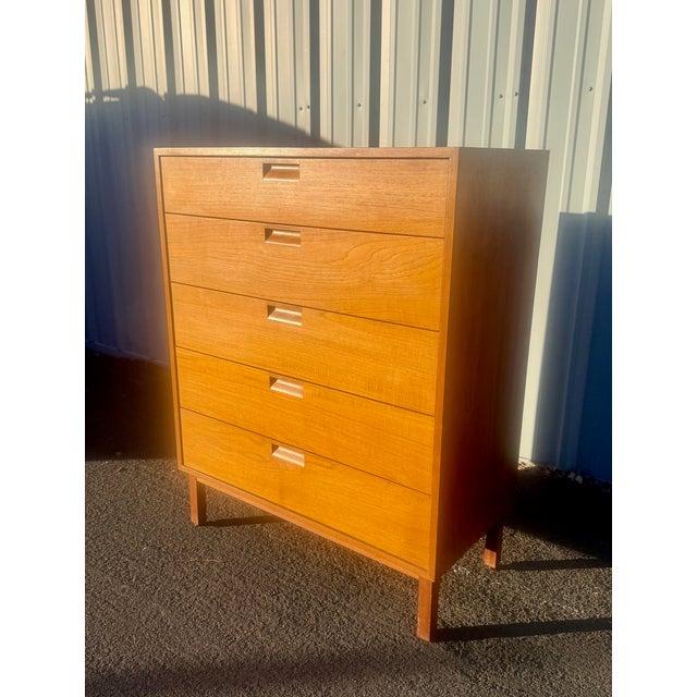 Mid-Century Modern Milo Baughman Highboy Chest of Drawers for Directional For Sale - Image 3 of 8