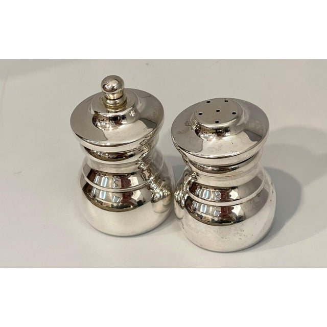 Metal Vintage Tiffany & Co. 925 Sterling 2 Silver Salt & Pepper Shaker Set 174 Gm For Sale - Image 7 of 8