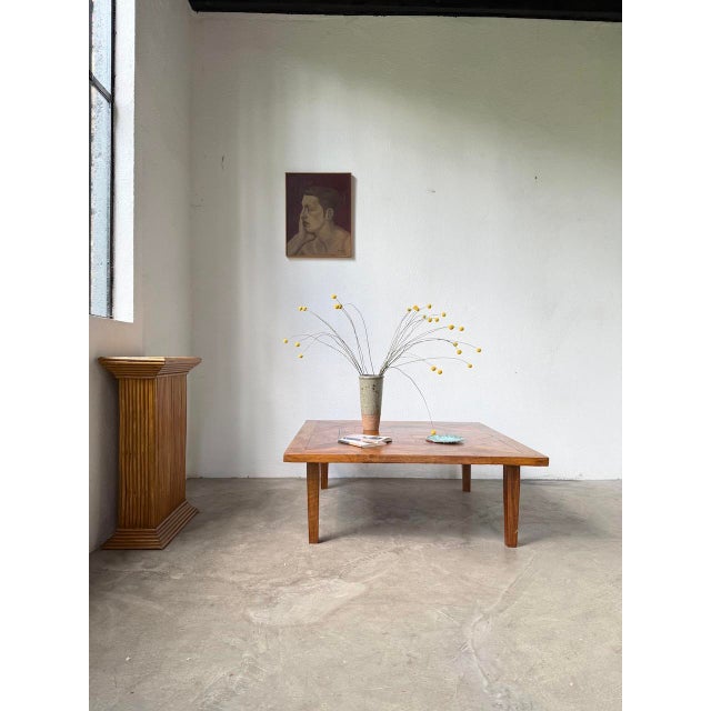 Inlaid Oak Coffee Table, 1940s For Sale - Image 4 of 18