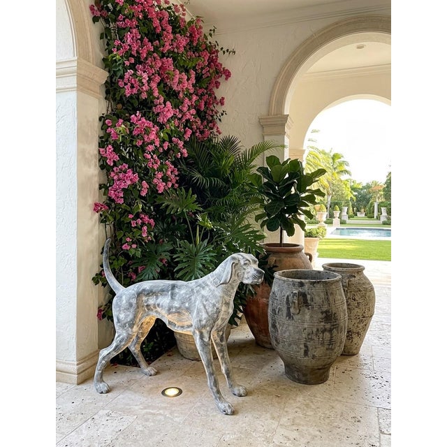 Cast Iron Pointer Dog Sculpture For Sale - Image 9 of 12