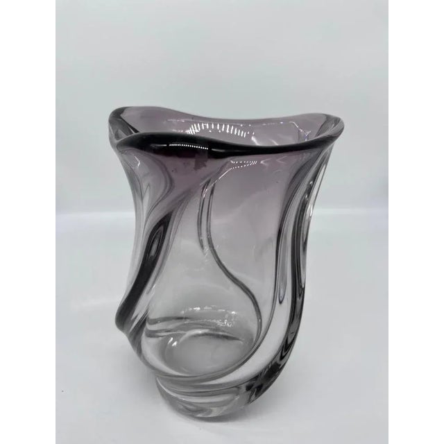 Val Saint Lambert Crystal Vase For Sale - Image 6 of 10