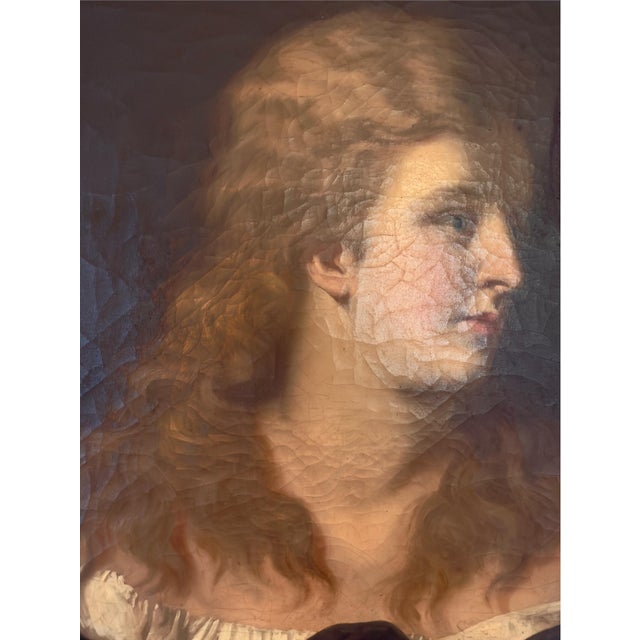 Antique Oil on Canvas Spatal Gilt Frame, Vienna, Signed 1870 For Sale - Image 11 of 16
