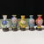 Set of 5 Miniature Chinese Cloisonné Vases | Floral Motif With Wood Stands & Box For Sale - Image 13 of 15