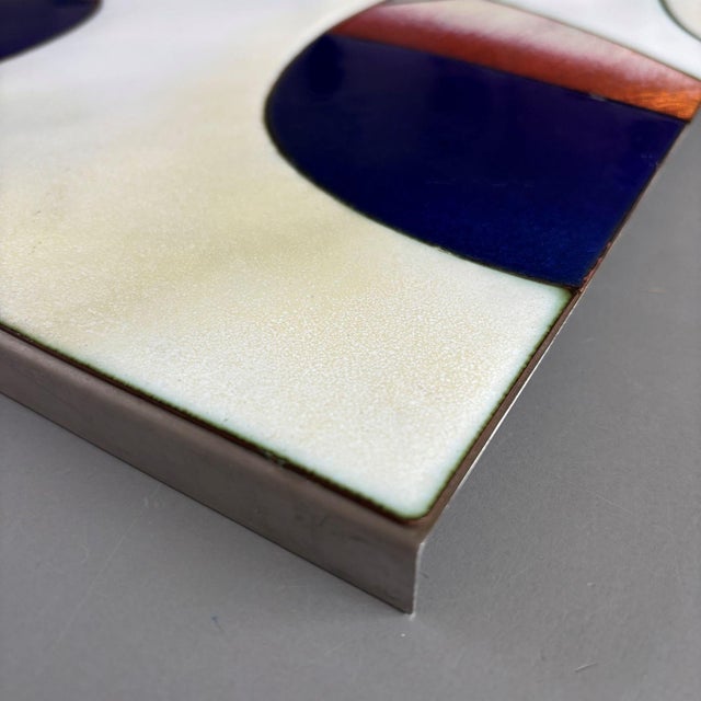 1990s Jan De Valk, Strawinsky, 1991, Ceramic on Enamel For Sale - Image 5 of 11