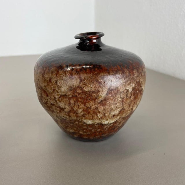 Studio Pottery Vase by Elmar & Elke Kubicek, Germany, 1970s, Set of 2 For Sale - Image 9 of 18