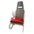 Late 20th century custom made aluminum chair incorporating vintage race car seat. Built out in all aluminum design with...