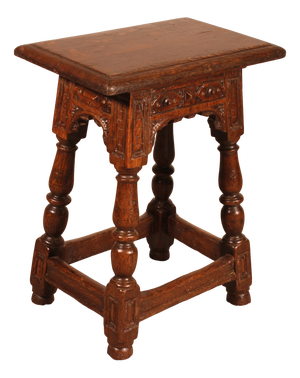 Early 17th Century Oak High Stool
