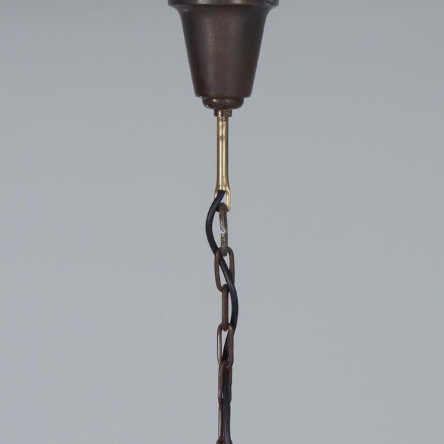 Metal Luzette Pendant Lamp S&S L1510 By W. Wissmann For Siemens & Schuckert, 1920s For Sale - Image 7 of 11