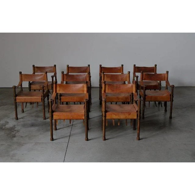 Large Safari Dining Armchair, Germany, 1960s For Sale - Image 3 of 18