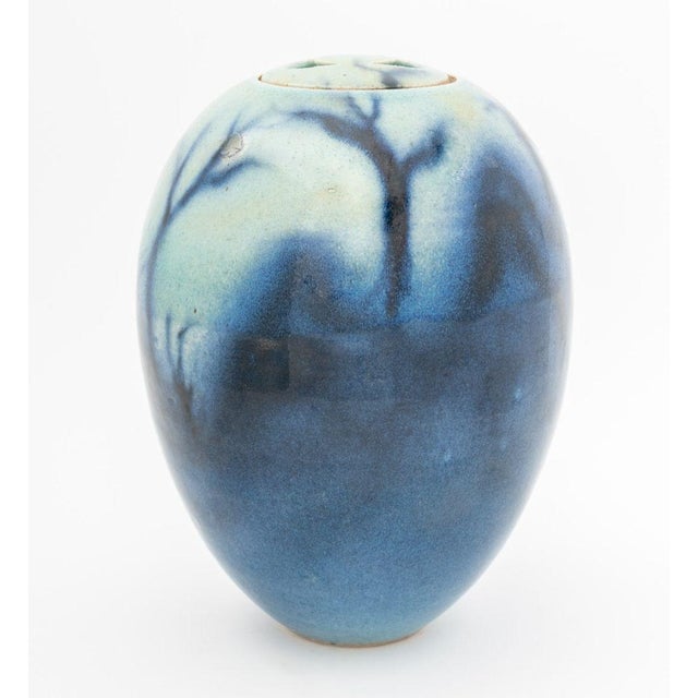 Signed Modern Glazed Art Pottery Covered Jar For Sale In New York - Image 6 of 10