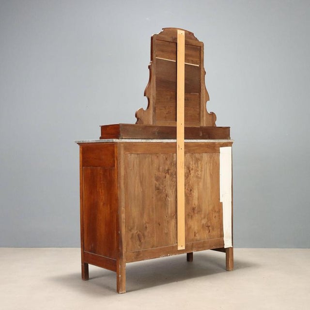Antique Art Nouveau Mahogany Chest of Drawers, Italy For Sale - Image 11 of 12
