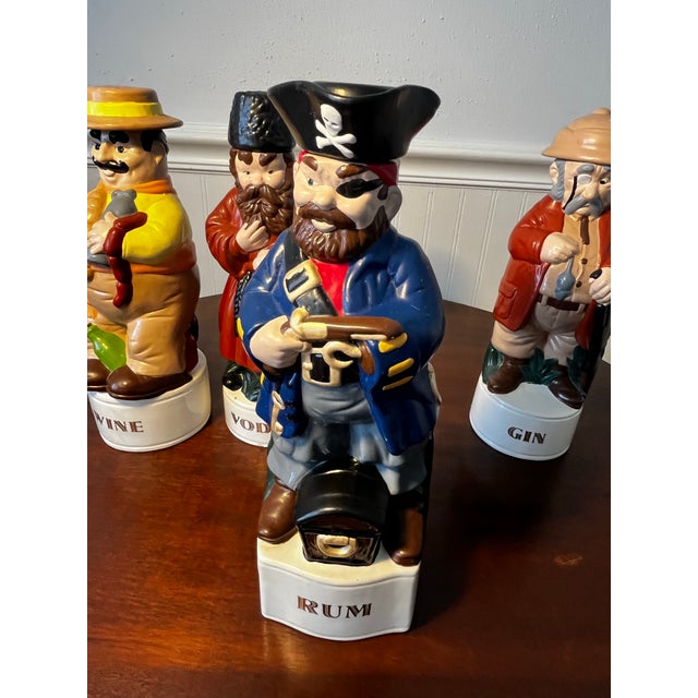 Vintage Albertas Ceramic 4 Liquor Decanters For Sale - Image 12 of 12