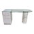 Lane Post Modern Glass Top Desk For Sale