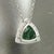 Natural Tourmaline Diamond Pendant Necklace 17" 14k W Gold 2.49 TCW Certified For Sale In New York - Image 6 of 14
