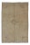 Vintage Turkish Oushak Rug in Faded Taupe and Ivory With Subtle Medallion 5'1 X 7'9 For Sale