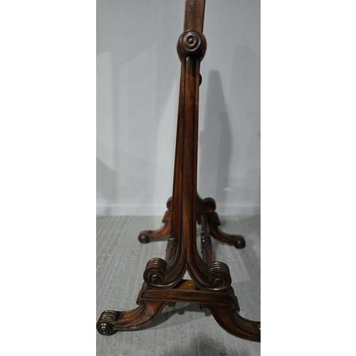 Regency Mahogany Cheval Mirror For Sale - Image 9 of 16