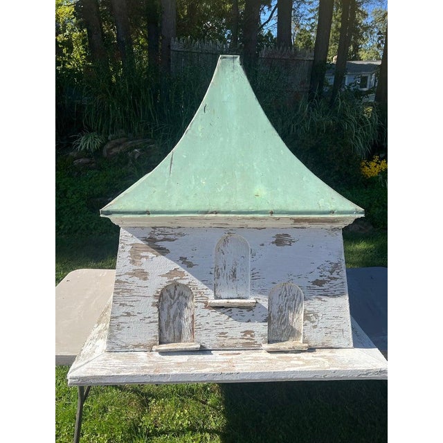 Monumental Antique Dovecote Cupola With Patina'd Copper Roof For Sale - Image 9 of 18