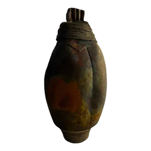 Vintage Doug Knotts Raku Pottery Vase