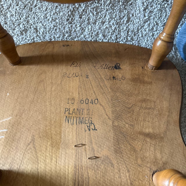 1960s Ethan Allen Dining Chairs For Sale - Image 9 of 10