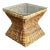 Vintage Coastal Braided Rattan Side Table For Sale