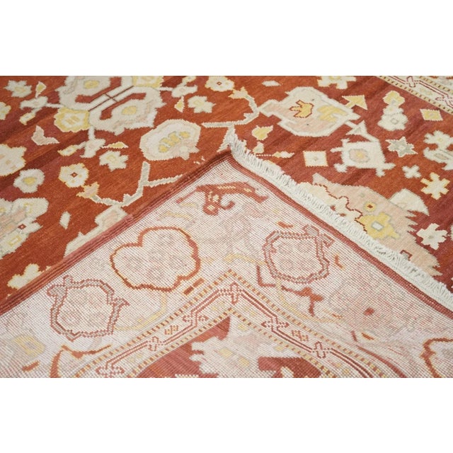 Early 21st Century Oushak Rug 6' X 9' For Sale - Image 5 of 10