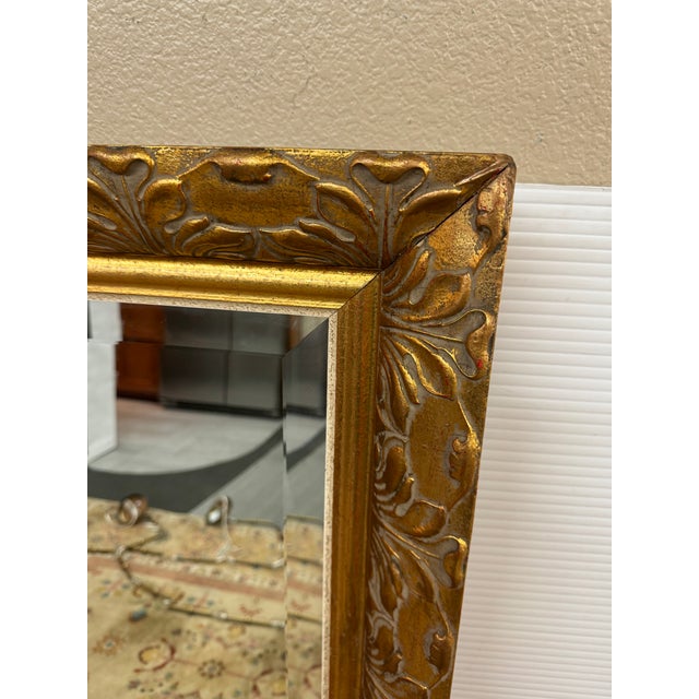 Gilt Acanthus Carved Mirror, Vintage For Sale - Image 9 of 12