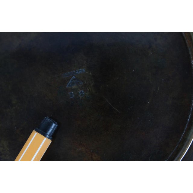 Art Deco Danish Bowl in Bronze with Brown by Just Andersen, 1930s For Sale - Image 12 of 13