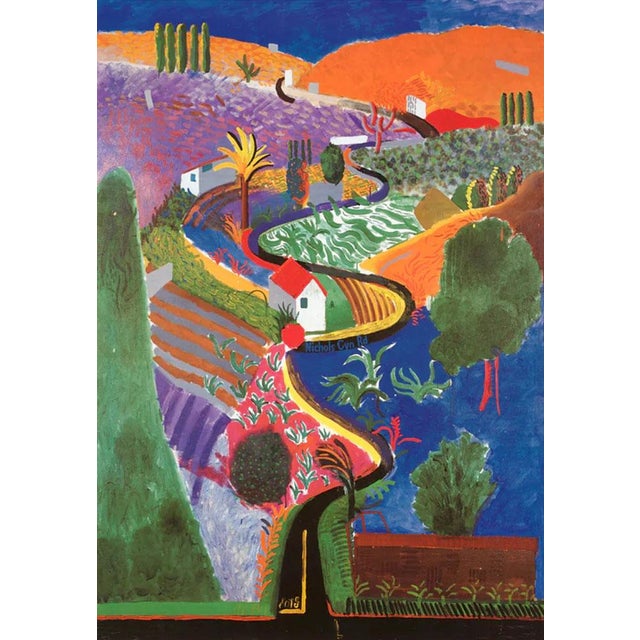 Campaign David Hockney Nichols Canyon Official Exhibition Poster For Sale - Image 3 of 3