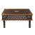 Dimensions: 35" W X 35" D X 18" H Features: • 100% solid wood coffee table • Square shaped table • Hand carved see through...