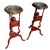 Mid-century era Hollywood Regency wig stand, basin/wash stand (often designed in the 18th-century George III or Georgian...