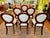 Victorian 19th Century Carved Cherry Wood English Dining Chairs in Boucle Fabric - Set of 6 For Sale - Image 3 of 10