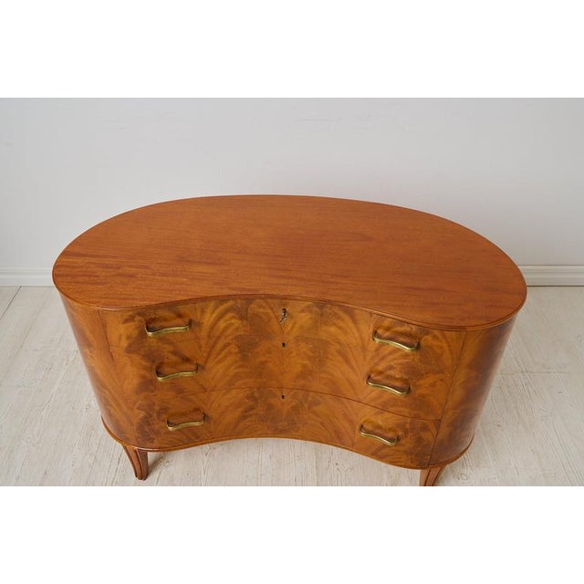 Brown Vintage Swedish Mahogany Sideboard by Axel Larsson for Bodafors, 1940 For Sale - Image 8 of 11