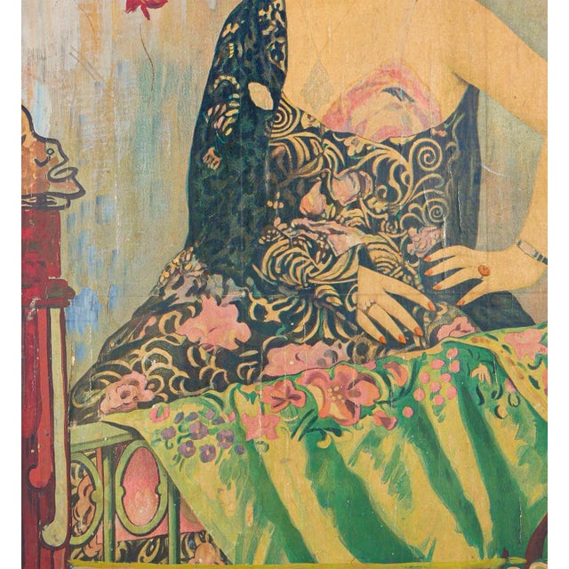 "Romeria del Encuentro" Abstract Figurative Manipulated Poster with Spanish Lady, 1980s For Sale - Image 10 of 11