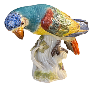 Porcelain Figure Parrot from Meissen Porcelain, 1940s