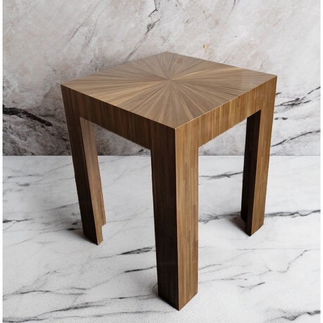 Early 21st Century Straw Marquetry Coffee Table by Benoît Cazes, 2010s For Sale - Image 5 of 18