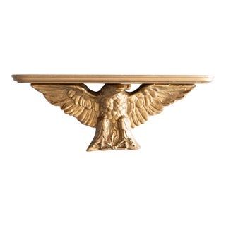 Mid-Century Federal American Eagle Giltwood Bracket For Sale
