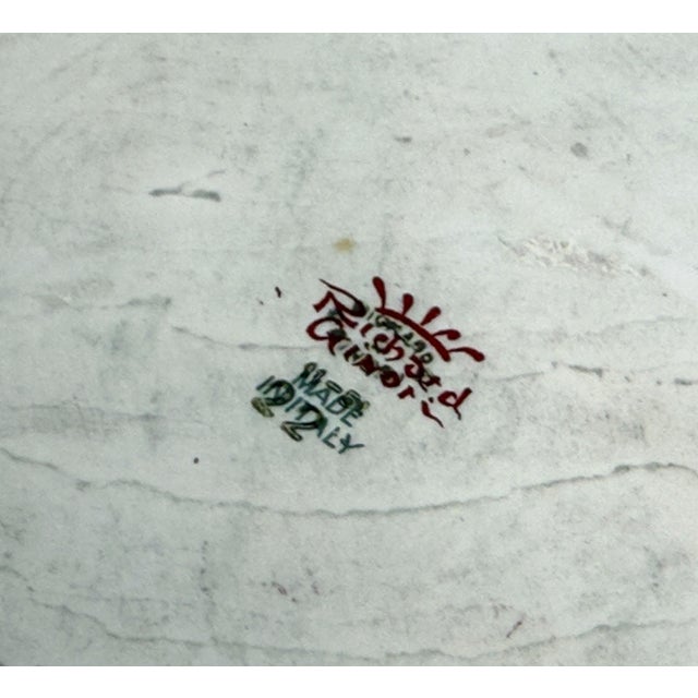 Richard Ginori Italian Faience Square Dish With Scattered Fruit and Floral Decoration For Sale In Providence - Image 6 of 6