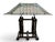 1980s 1980s Dale Tiffany Studios Frank Lloyd Wright Mission Style Stained Glass Table Lamp For Sale - Image 5 of 10