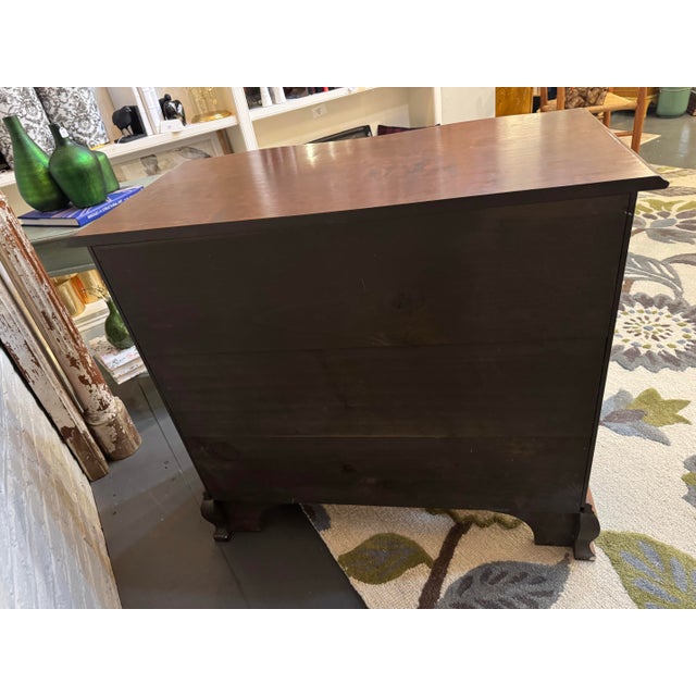 Wood 20th Century Vintage Eldred Wheeler Cherry Wood Serpentine Chest For Sale - Image 7 of 9