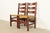 Mission Gustav Stickley Antique Mission Oak Arts & Crafts Ladder Back Dining Chairs, Pair For Sale - Image 3 of 10