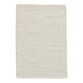 Dash & Albert by Annie Selke Marled Light Blue Woven Cotton Rug, 9' 6" x 13' 6" For Sale