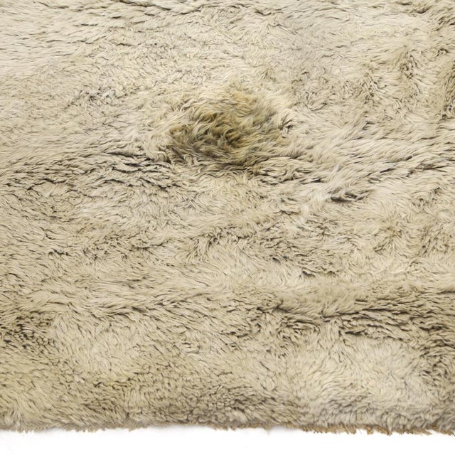 Rectangular Rug in Natural Wool, 1970s For Sale - Image 9 of 12