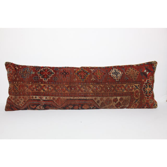 Here i am listing a 100% Handmade double knotted rug pillow cover, made from antique Persian tribal carpet rug. This’s a...