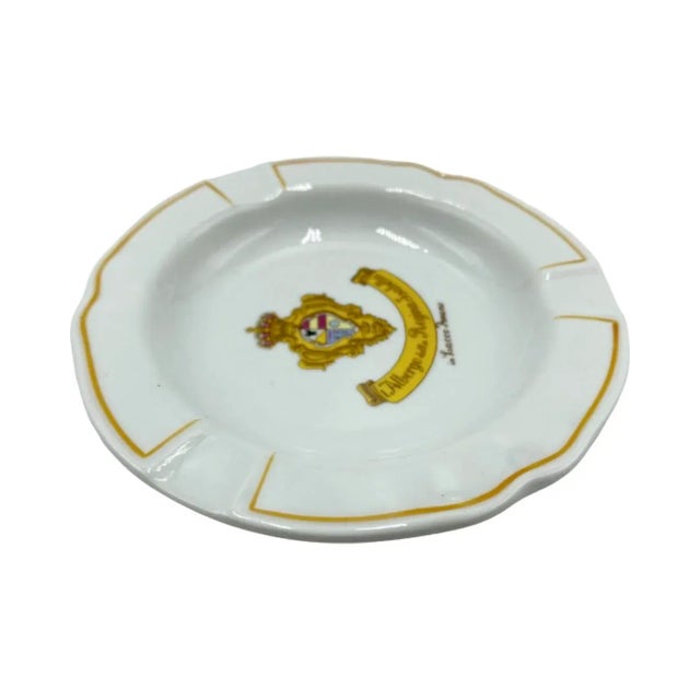 Mid-Century Modern Vintage 5-Star Regina Isabella Hotel Ashtray Italy Lacco Ameno Richard Ginori For Sale - Image 3 of 12