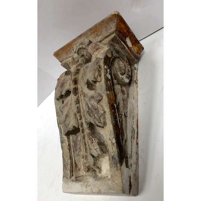 1930s French Concrete Building Corbel Chairish