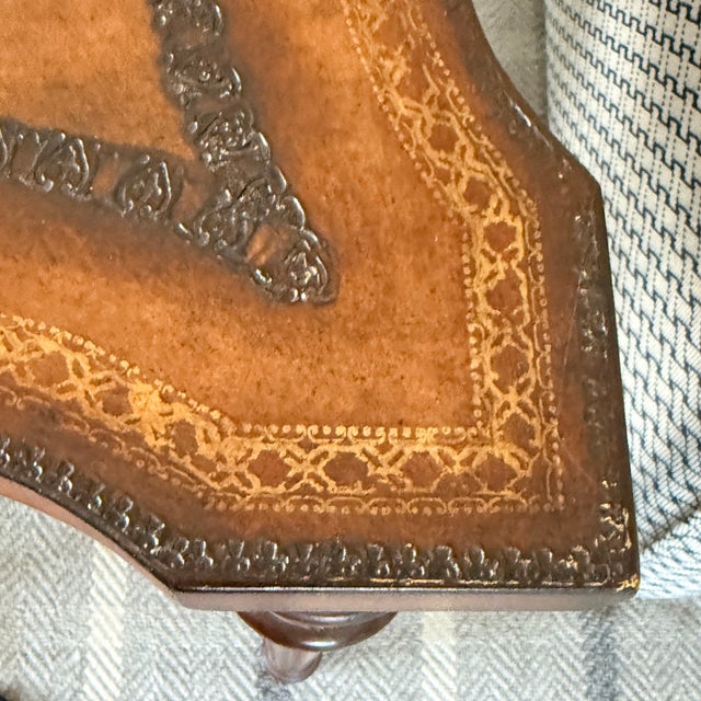 Maitland - Smith Maitland Smith Leather Top Table For Sale - Image 4 of 12