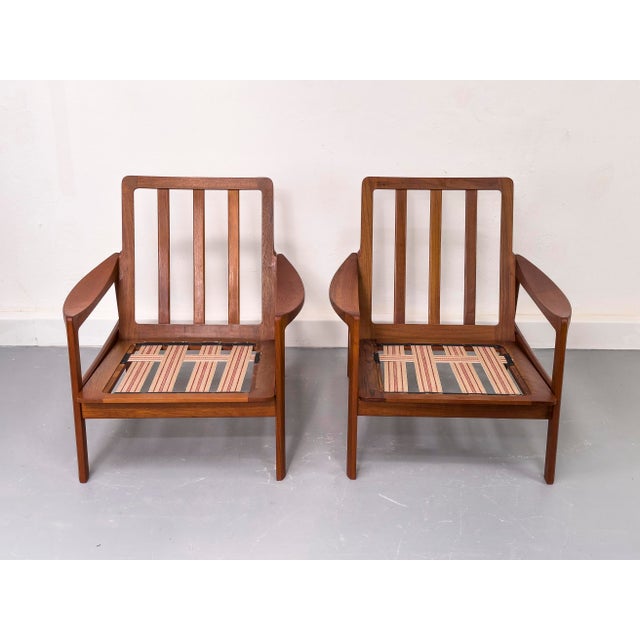Teak Lounge Chairs by Tove & Edvard Kindt Larsen for Gustav Bahus, 1960s, Set of 2 For Sale - Image 6 of 18
