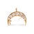 Early 20th Century Victorian Antique 18k Yellow Gold 1.24ctw Old Cut Diamond Crescent Pin Pendant For Sale - Image 5 of 8
